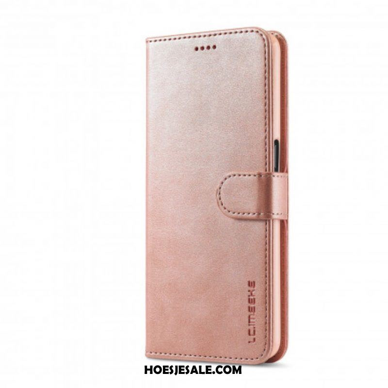 Flip Case voor Oppo Reno 6 5G Lc.imeeke Ledereffect