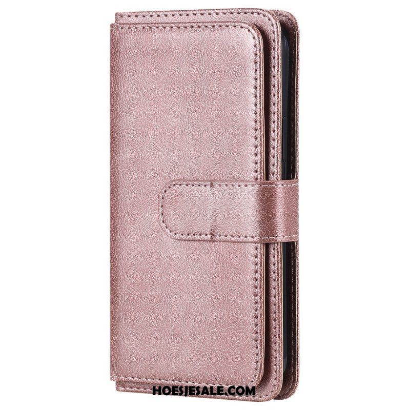 Flip Case voor Samsung Galaxy M52 5G Portemonnee Leren Leer En Portemonnee