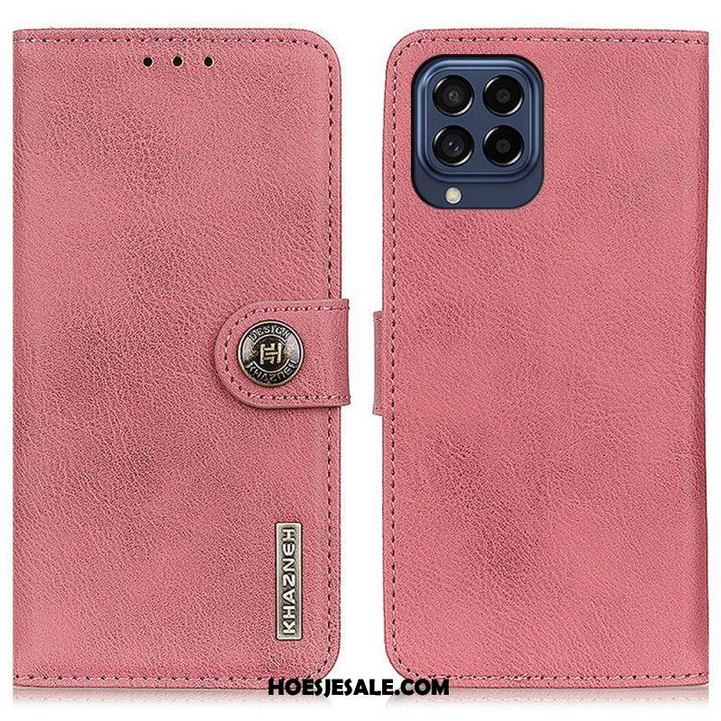 Flip Case voor Samsung Galaxy M53 5G Imitatieleer Khazneh