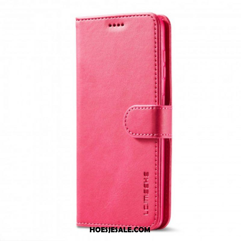 Flip Case voor Samsung Galaxy S21 5G Lc.imeeke Ledereffect