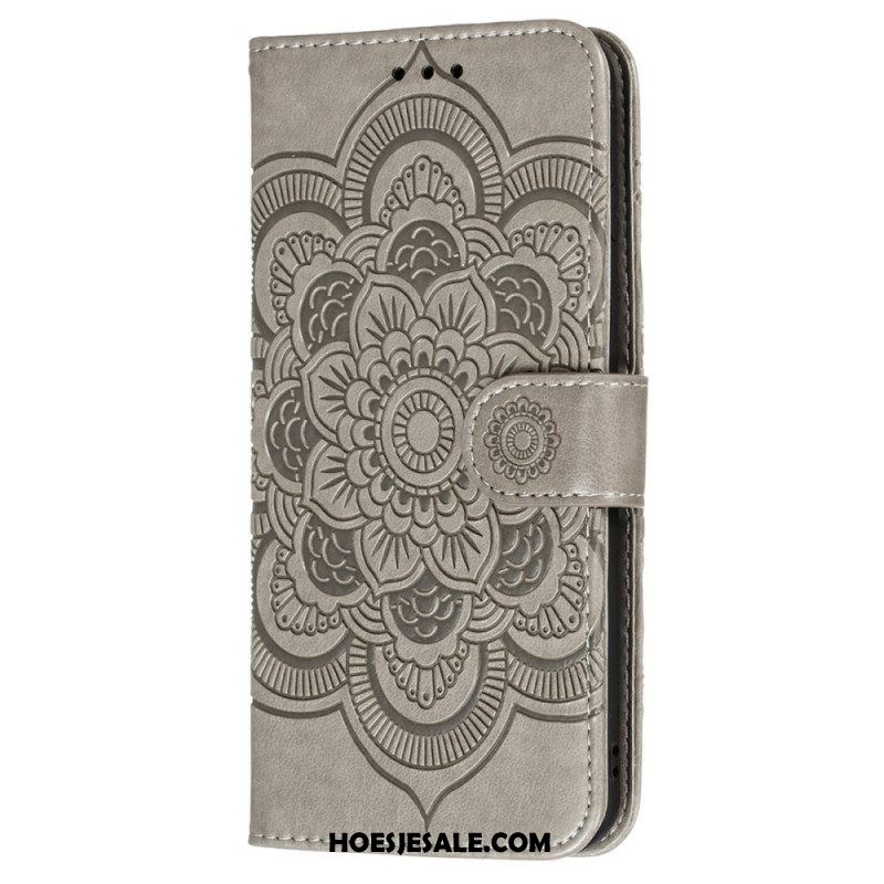 Flip Case voor Samsung Galaxy S22 5G Volledige Mandala