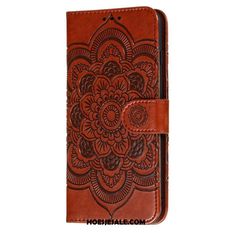 Flip Case voor Samsung Galaxy S22 5G Volledige Mandala