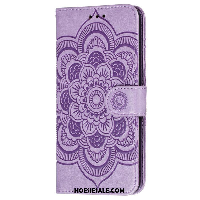 Flip Case voor Samsung Galaxy S22 5G Volledige Mandala