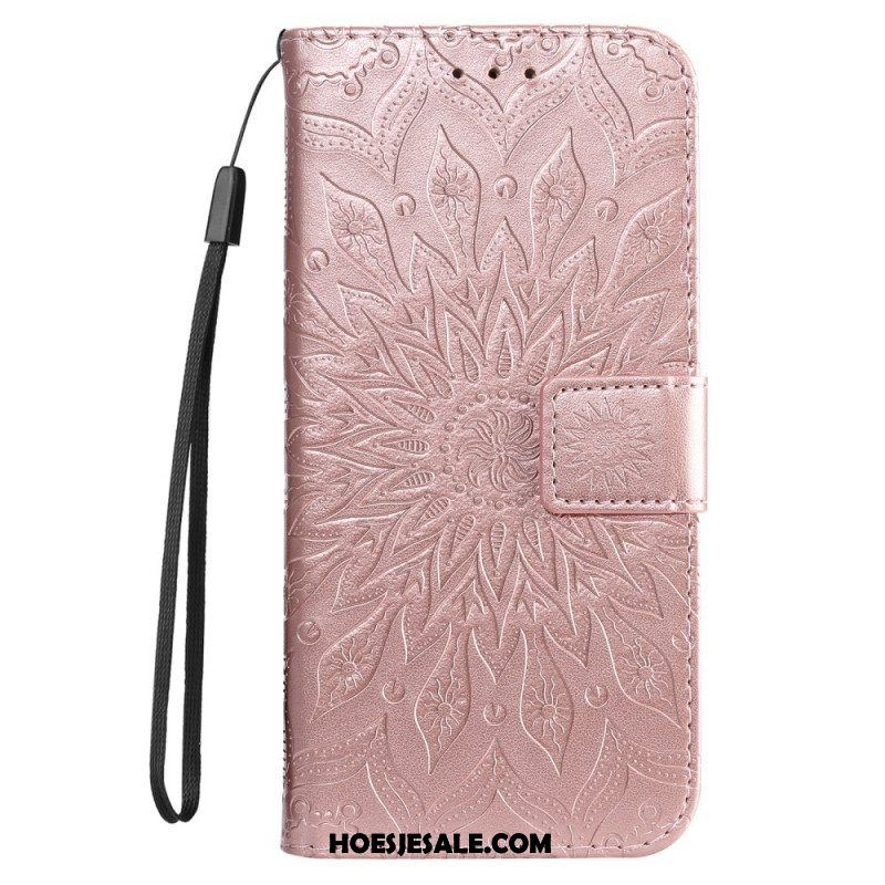 Flip Case voor Samsung Galaxy S22 Ultra 5G Zonnebloem