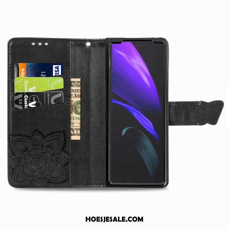 Flip Case voor Samsung Galaxy Z Fold 4 Gigantische Vlinder