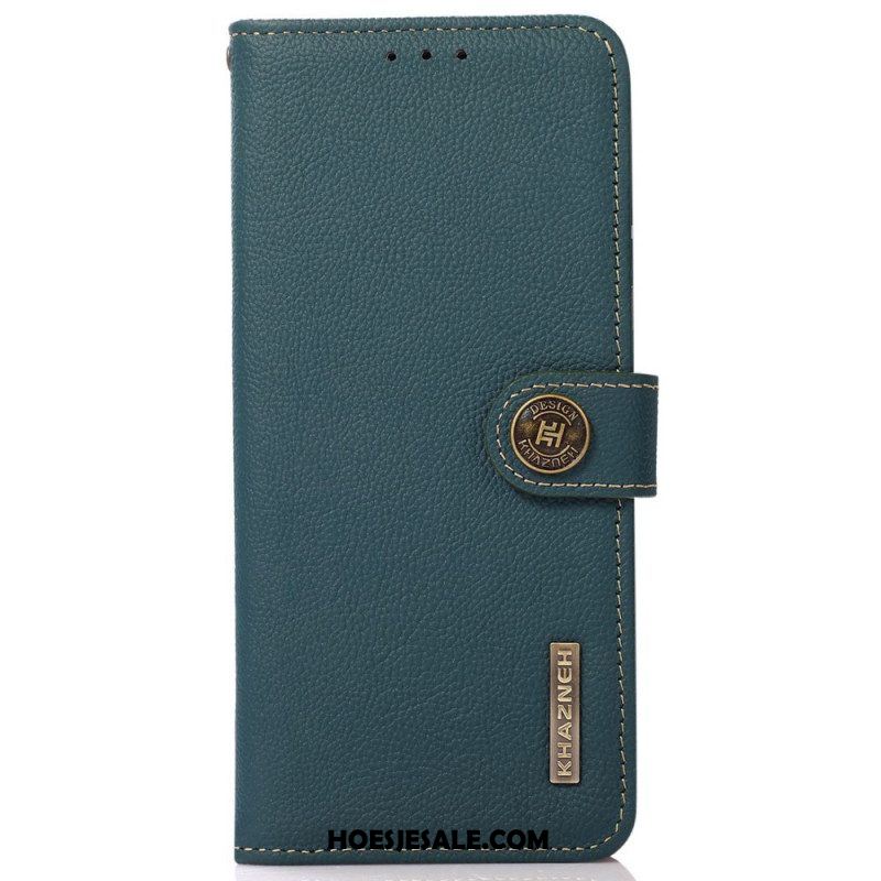 Flip Case voor Xiaomi Redmi Note 12 Pro Plus Khazneh Rfid Echt Leer