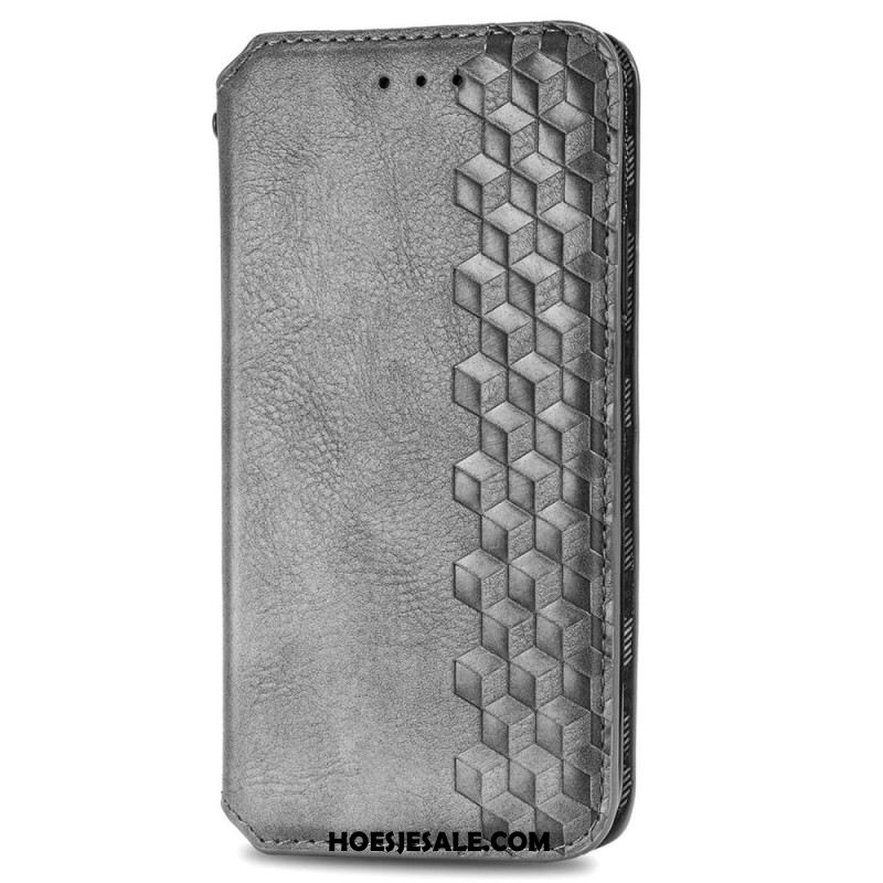 Folio-hoesje Huawei Pura 70 Diamantfrise Met Suèdeeffect