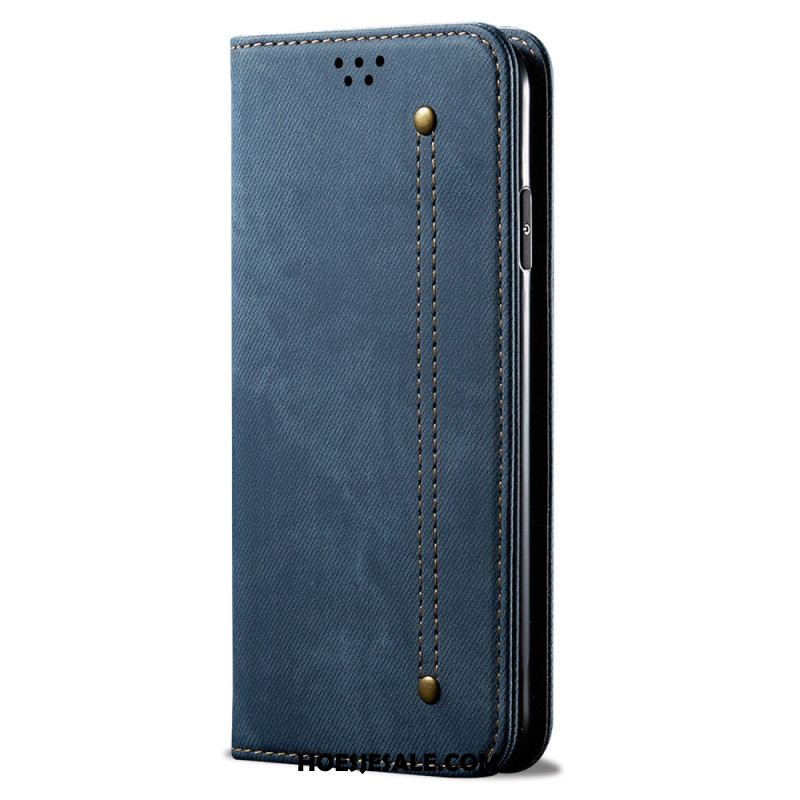 Folio-hoesje Oneplus 12 5g Jeansstof