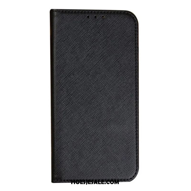 Folio-hoesje Oneplus 12 5g Kruistextuur Bescherming Hoesje