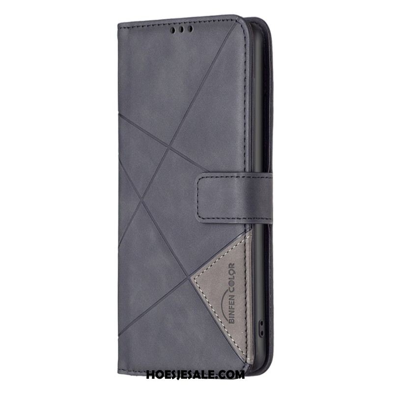 Folio-hoesje Oneplus 12 5g Telefoonhoesje Binfen Kleur Geometrisch Patroon