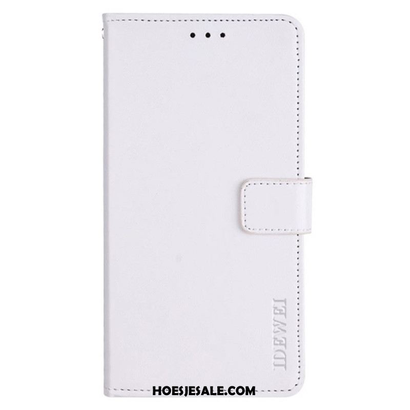 Folio-hoesje Oneplus 12 5g Telefoonhoesje Kunstleer Retro Idewei