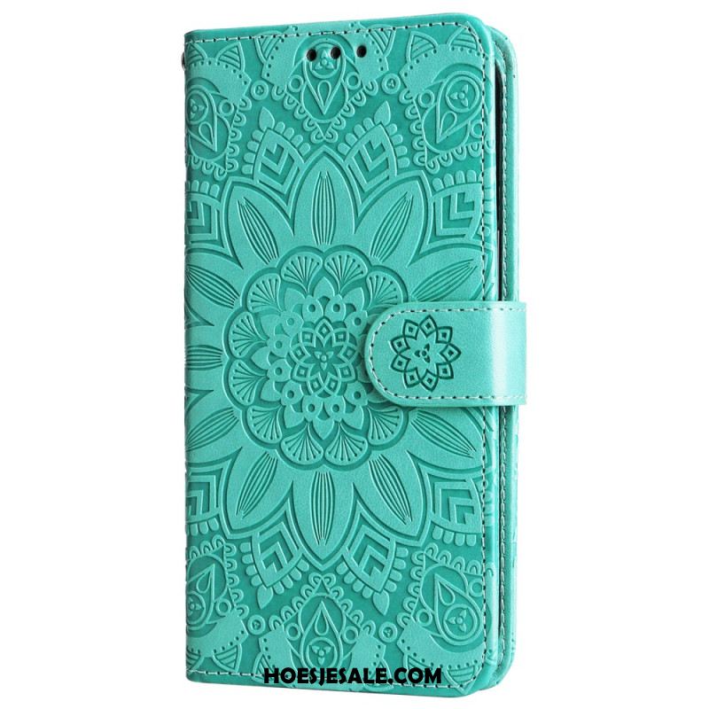 Folio-hoesje Oneplus 12r Prachtige Mandala Met Riem