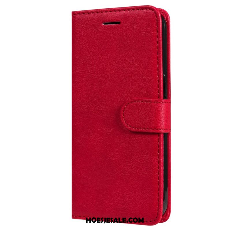 Folio-hoesje Oppo Reno 11f 5g Effen Kunstleer Met Riem