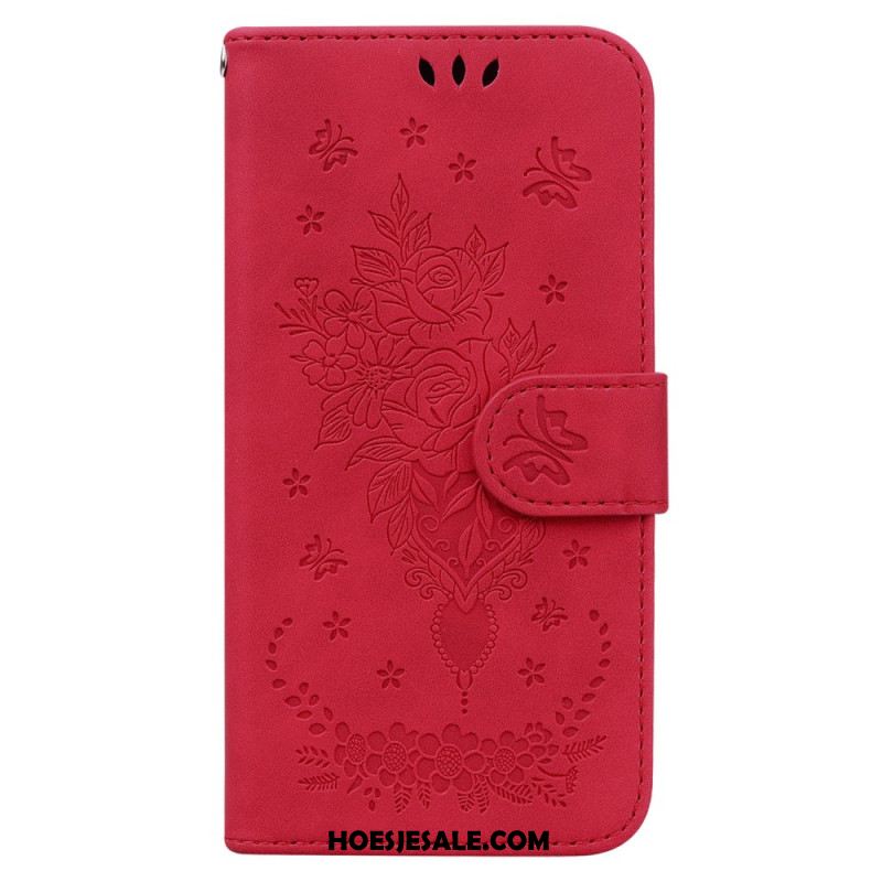 Folio-hoesje Oppo Reno 12 5g Floralie Met Riempje