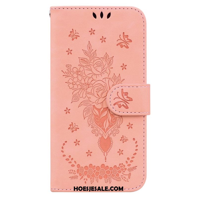 Folio-hoesje Oppo Reno 12 5g Floralie Met Riempje