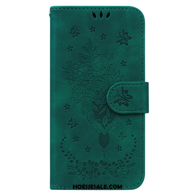 Folio-hoesje Oppo Reno 12 5g Floralie Met Riempje