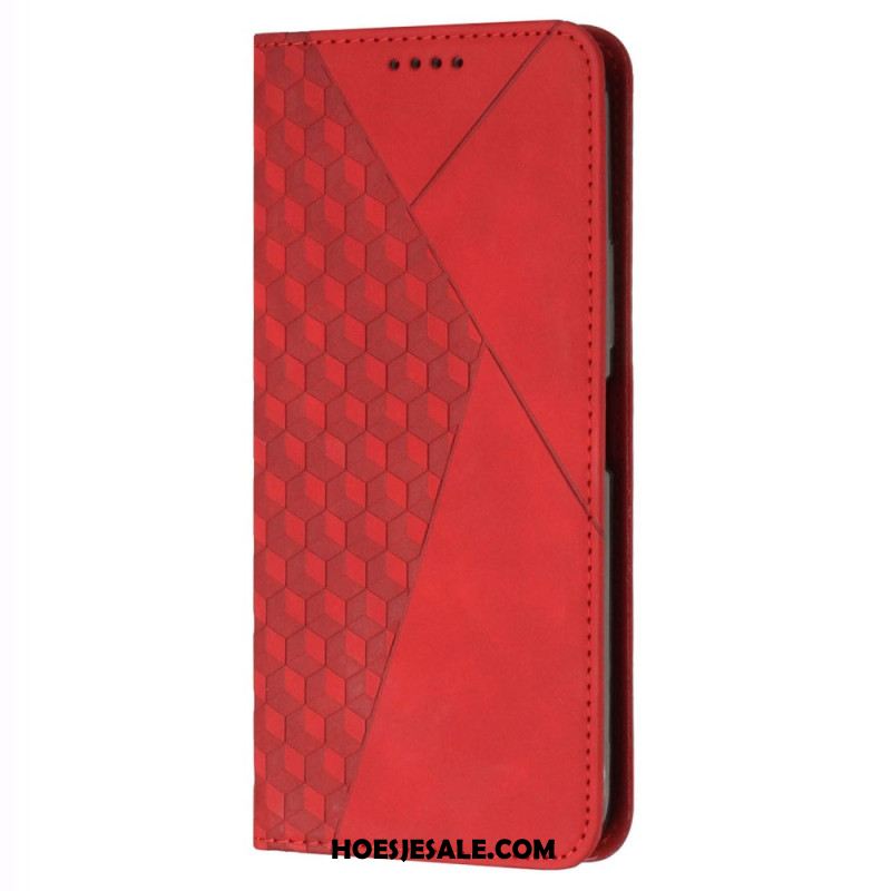 Folio-hoesje Oppo Reno 12 5g Ruitpatroon Bescherming Hoesje