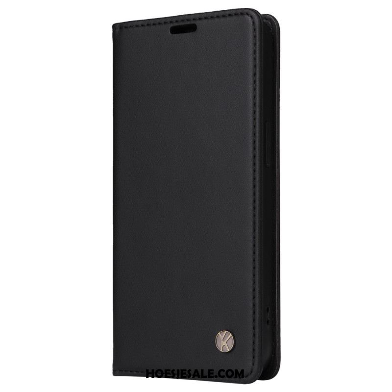 Folio-hoesje Oppo Reno 12 5g Yikatu Lederen Stijl Bescherming Hoesje