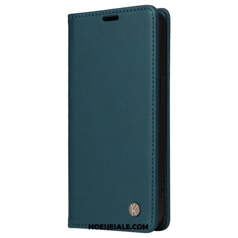 Folio-hoesje Oppo Reno 12 5g Yikatu Lederen Stijl Bescherming Hoesje