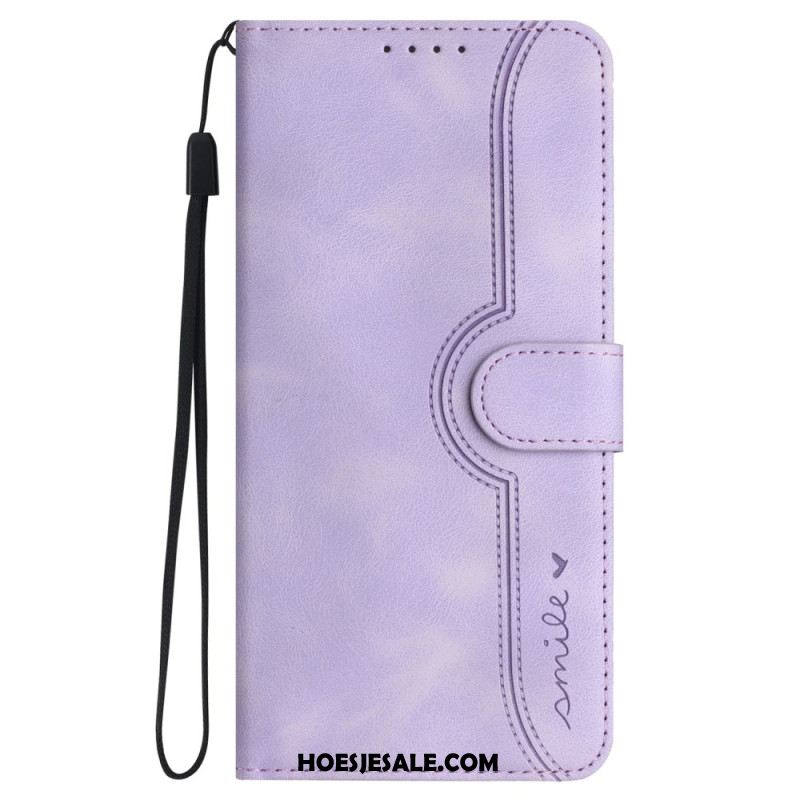 Folio-hoesje Oppo Reno 12 Pro 5g Telefoonhoesje Glimlach