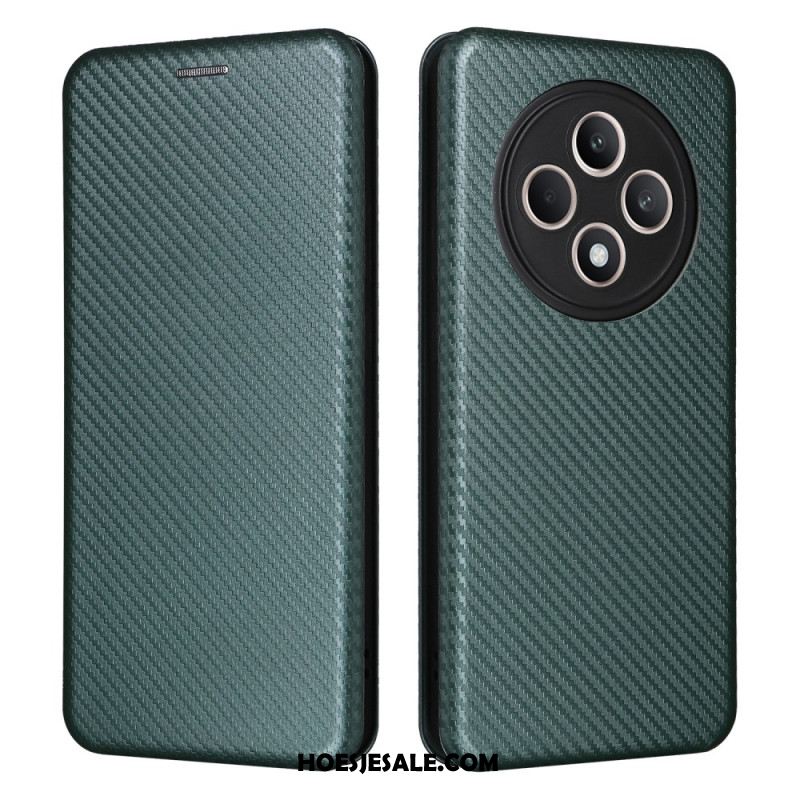 Folio-hoesje Oppo Reno 12f 5g Telefoonhoesje Koolstofvezel