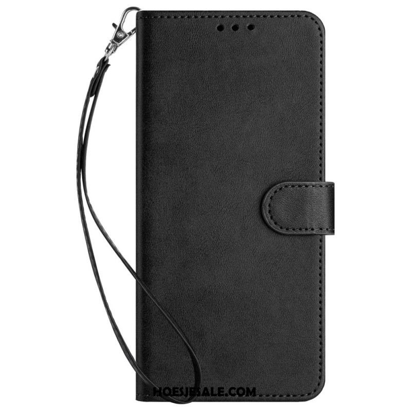 Folio-hoesje Oppo Reno 12f 5g Telefoonhoesje Ledereffect Met Riem