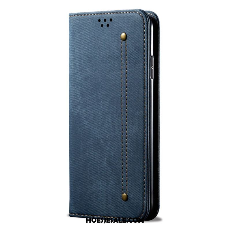 Folio-hoesje Samsung Galaxy A16 5g Jeansstof