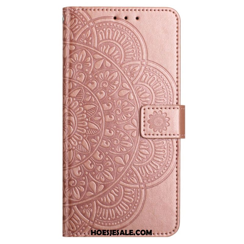 Folio-hoesje Samsung Galaxy A16 5g Telefoonhoesje Mandala-ontwerp Met Koord