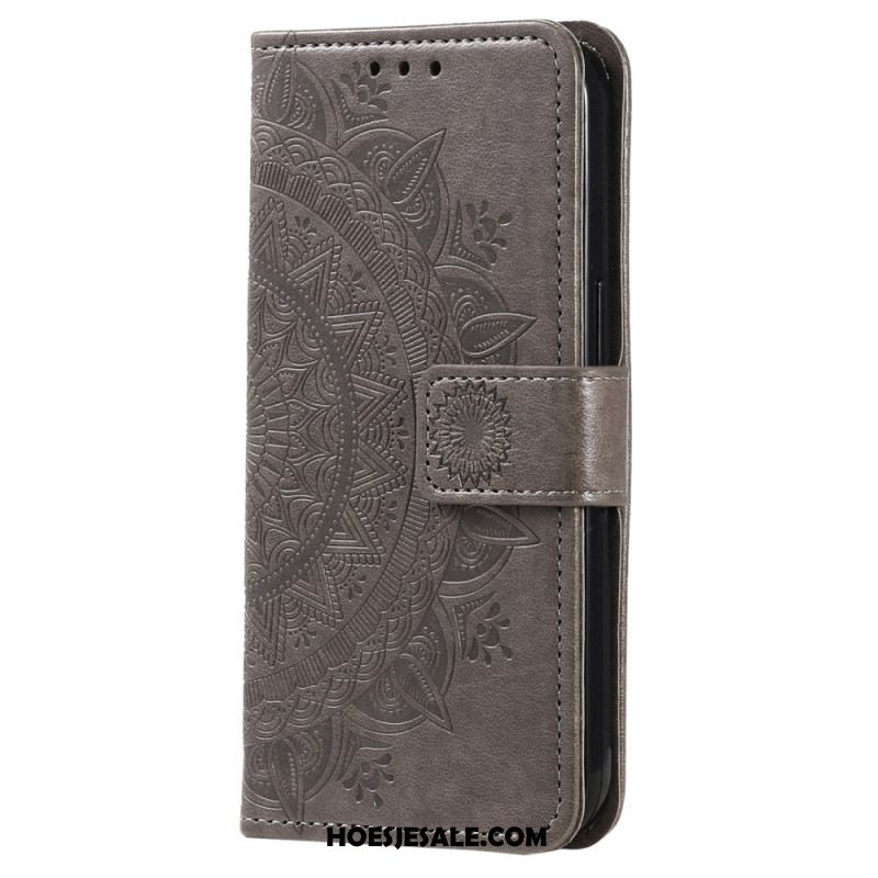 Folio-hoesje Samsung Galaxy A55 5g Mandala Zon Met Riem