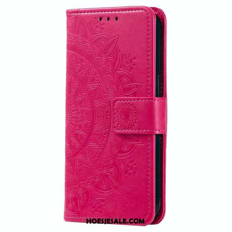 Folio-hoesje Samsung Galaxy A55 5g Mandala Zon Met Riem