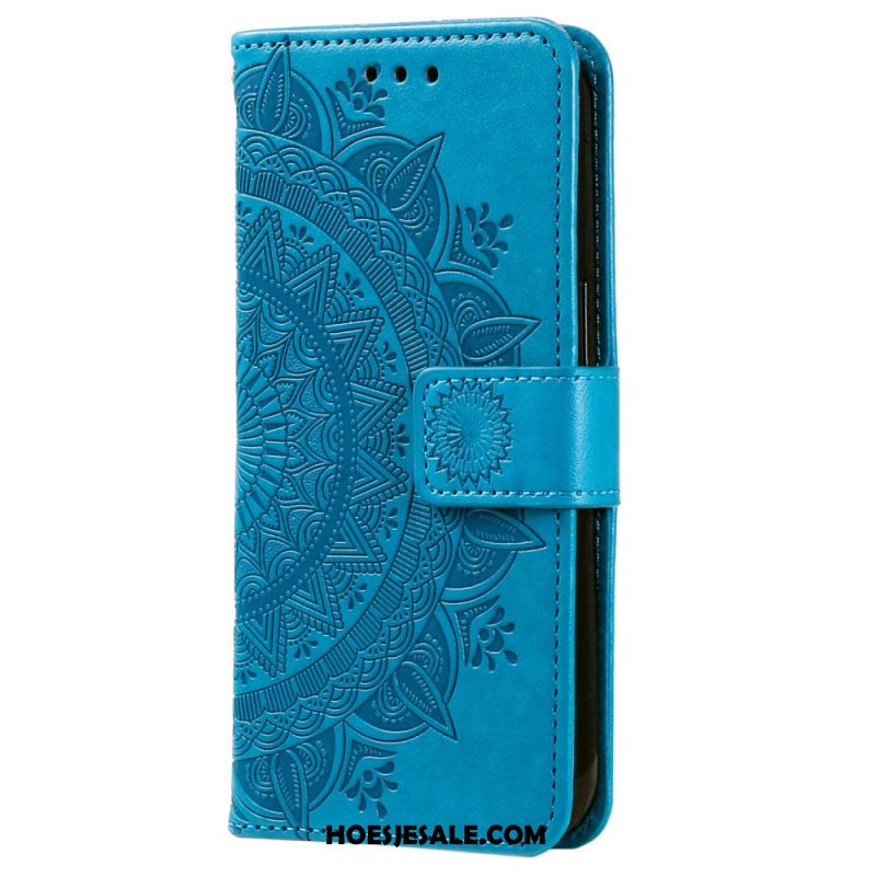 Folio-hoesje Samsung Galaxy A55 5g Mandala Zon Met Riem