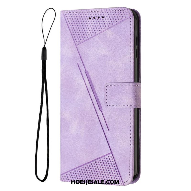 Folio-hoesje Samsung Galaxy S24 5g Telefoonhoesje Geometrisch Ontwerp