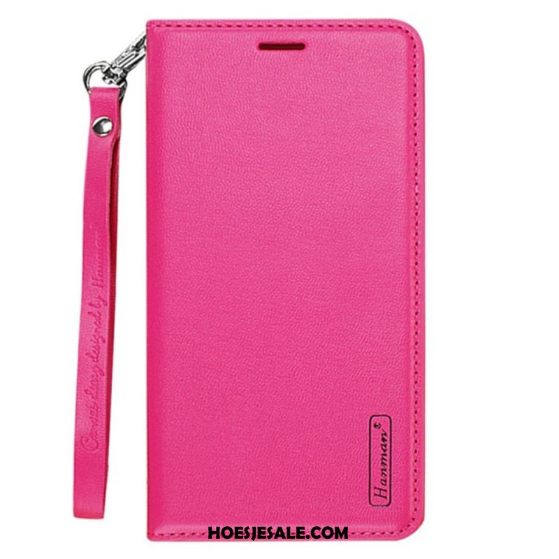 Folio-hoesje Samsung Galaxy S24 Plus 5g Minuo Serie Hanman Bescherming Hoesje