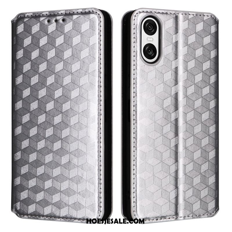 Folio-hoesje Sony Xperia 10 Vi 3d Diamanten