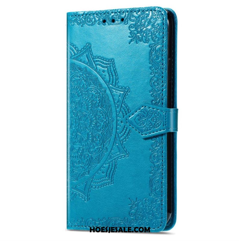 Folio-hoesje Sony Xperia 10 Vi Telefoonhoesje Barok Mandala Met Bandje