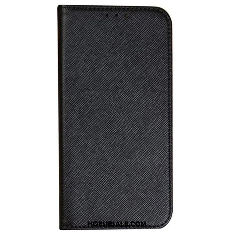 Folio-hoesje Voor Samsung Galaxy S24 Fe Kruistextuur