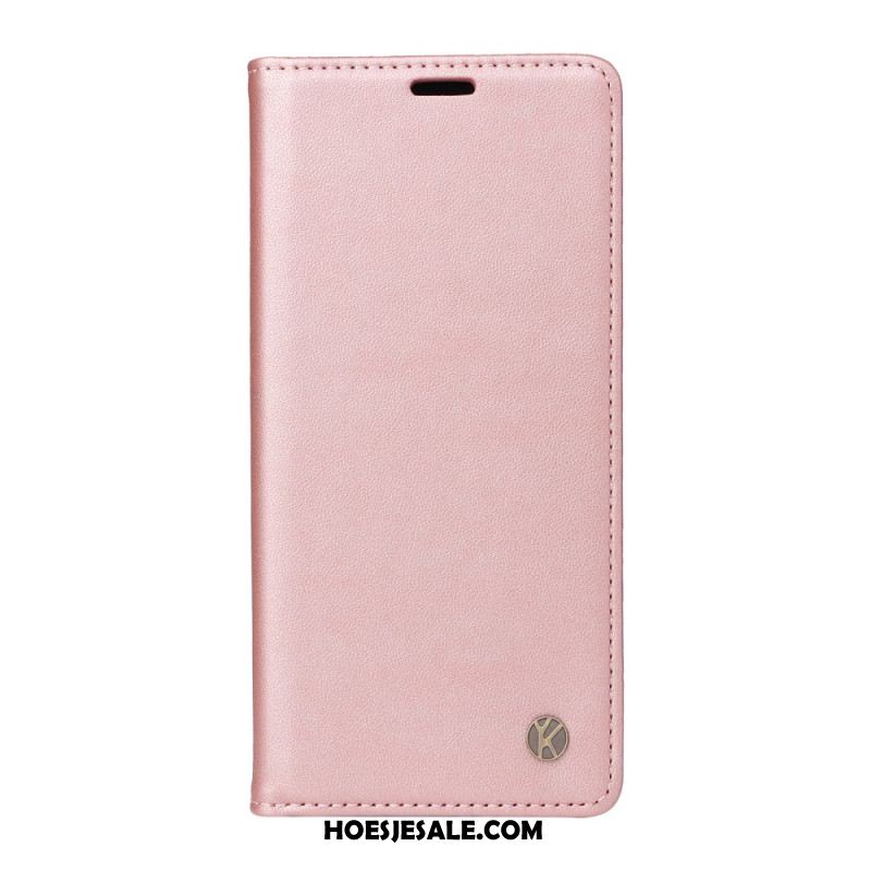 Folio-hoesje Voor Xiaomi 14 Ultra Yikatu Leereffect