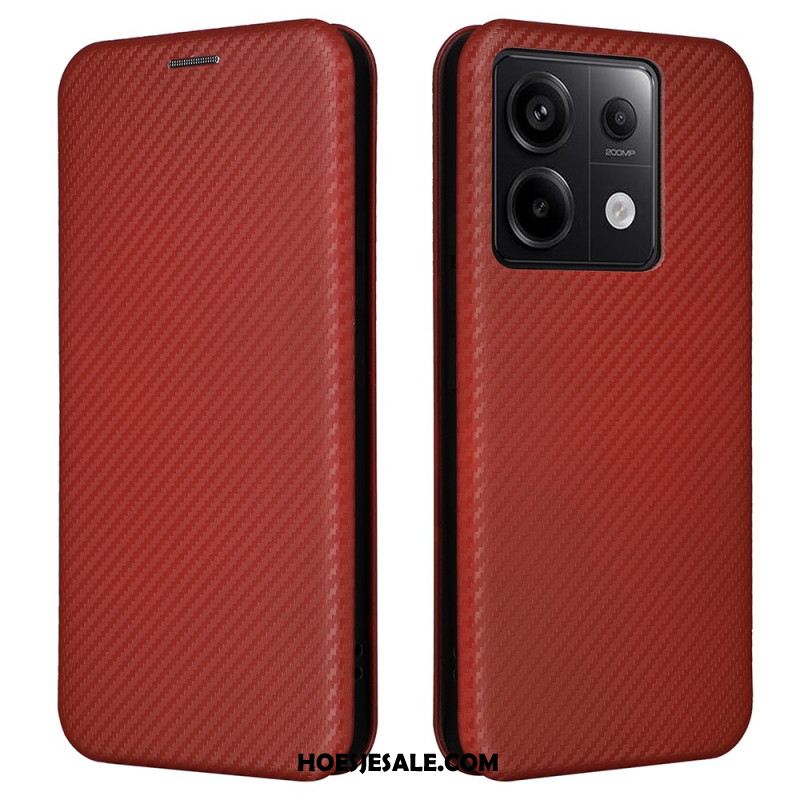 Folio-hoesje Voor Xiaomi Redmi Note 13 5g Koolstofvezel