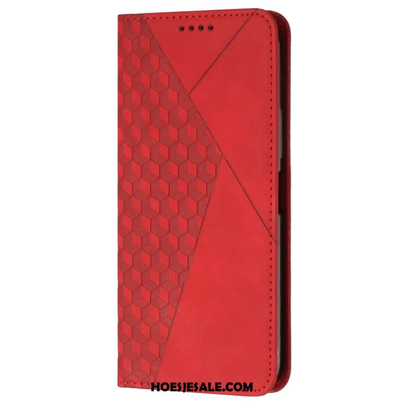 Folio-hoesje Voor iPhone 16 Plus Ruitpatroon