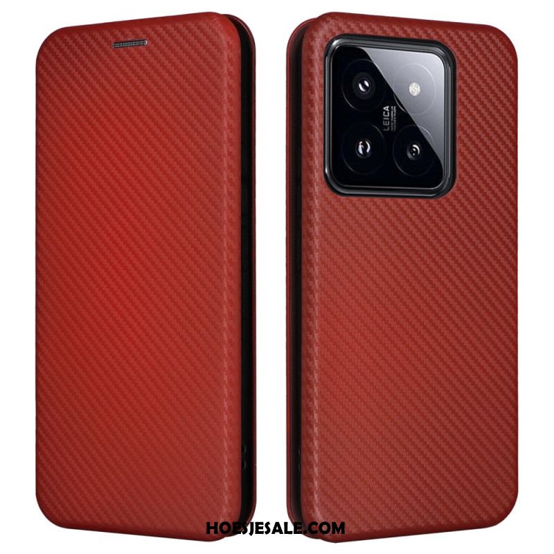 Folio-hoesje Xiaomi 14 Koolstofvezel