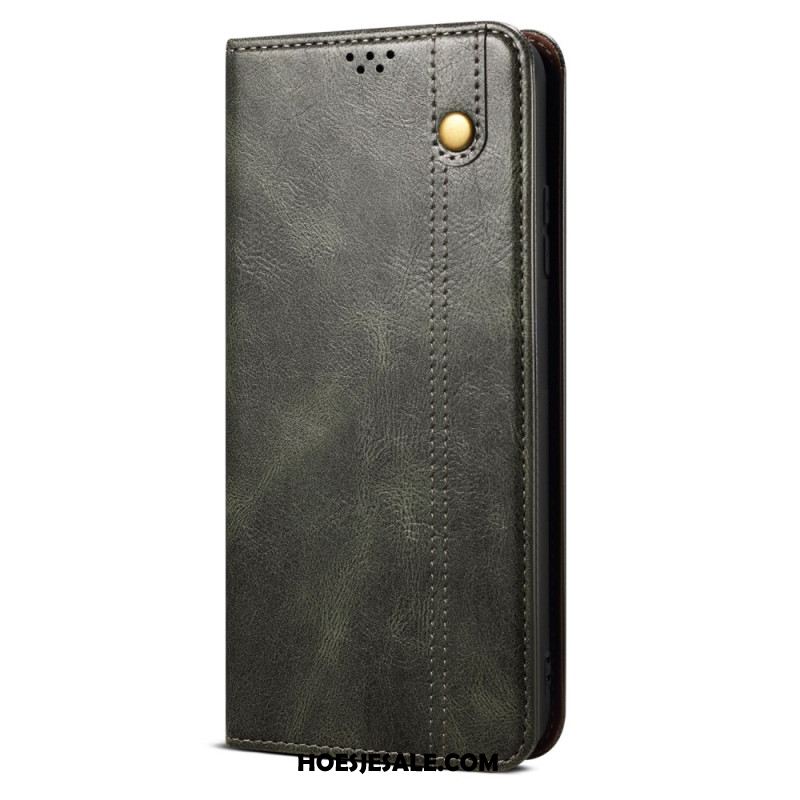 Folio-hoesje Xiaomi 14 Pro Gewaxt Imitatieleer