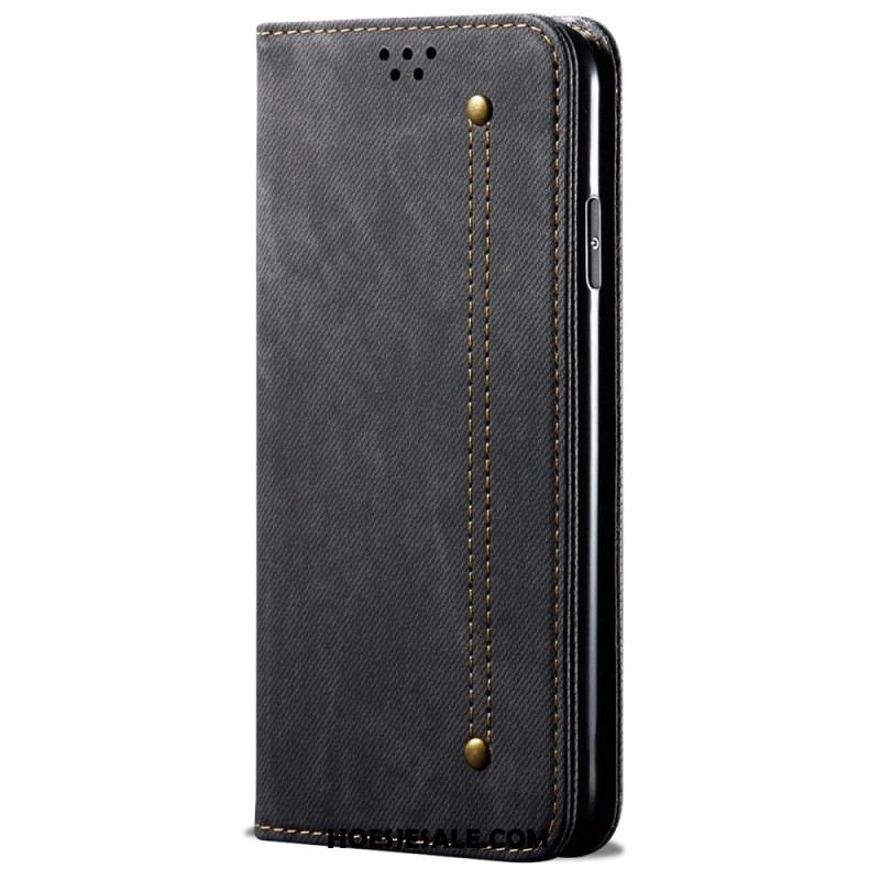 Folio-hoesje Xiaomi 14 Pro Jeansstof Bescherming Hoesje