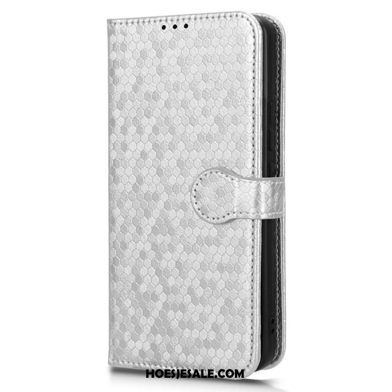 Folio-hoesje Xiaomi 14 Pro Telefoonhoesje Glanzende Stippelband