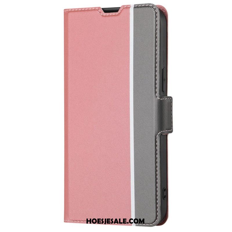 Folio-hoesje Xiaomi 14 Pro Telefoonhoesje Tweekleurig