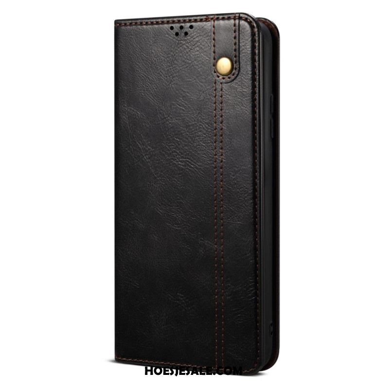 Folio-hoesje Xiaomi 14 Ultra Gewaxt Imitatieleer