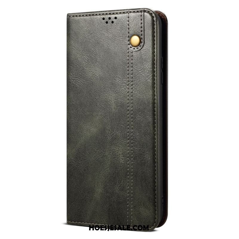 Folio-hoesje Xiaomi 14 Ultra Gewaxt Imitatieleer