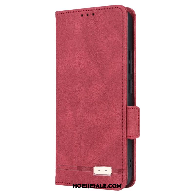 Folio-hoesje Xiaomi Redmi Note 13 4g Dubbele Sluiting In Vintage-stijl