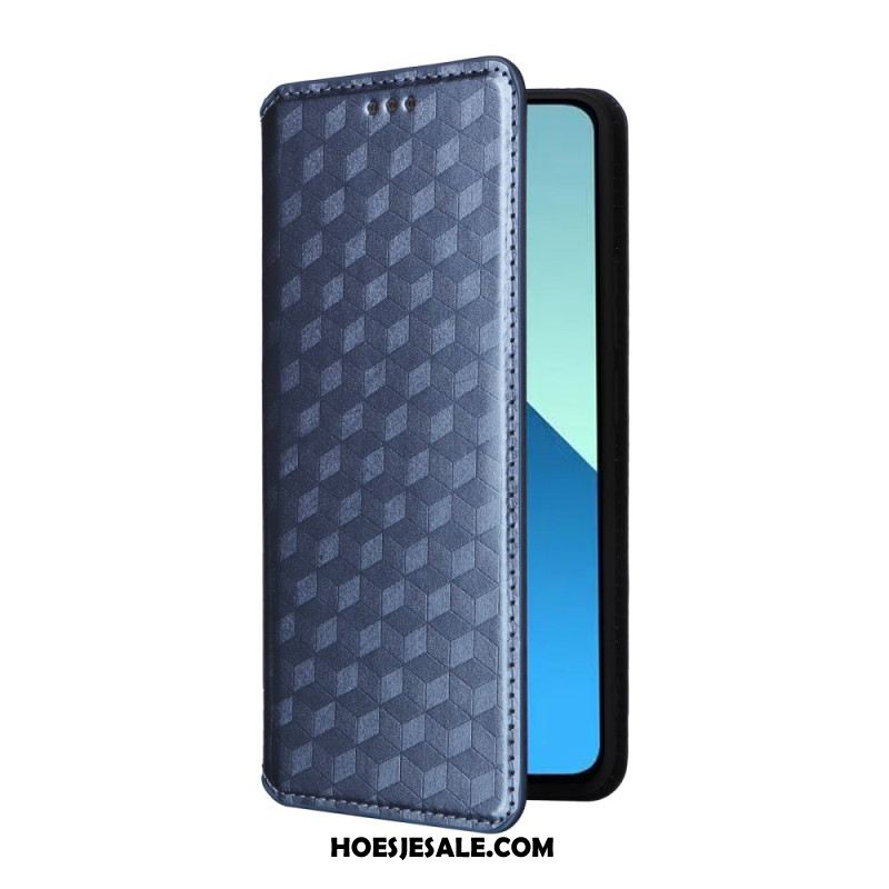 Folio-hoesje Xiaomi Redmi Note 13 4g Telefoonhoesje 3d Diamanten