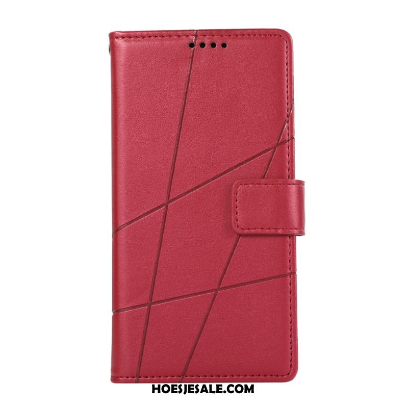 Folio-hoesje Xiaomi Redmi Note 13 4g Telefoonhoesje Afdrukregels