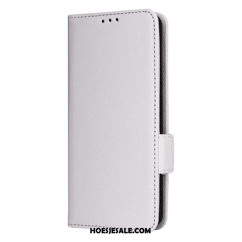 Folio-hoesje Xiaomi Redmi Note 13 4g Telefoonhoesje Leren Stijl Met Riem